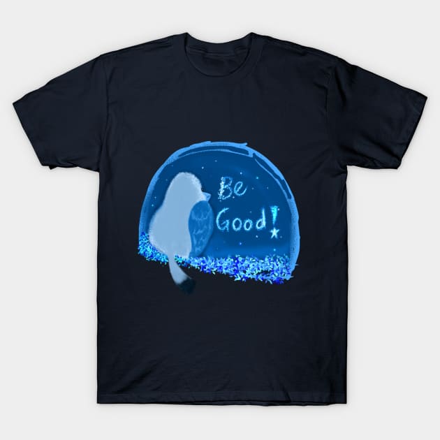 Blue Bird Looking at The Beautiful Sky T-Shirt by aquaticrain